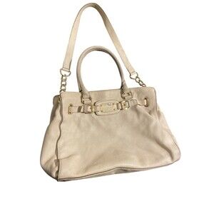 Michael Kors Leathery Handbag Hamiltonโ TOTE Ivory
